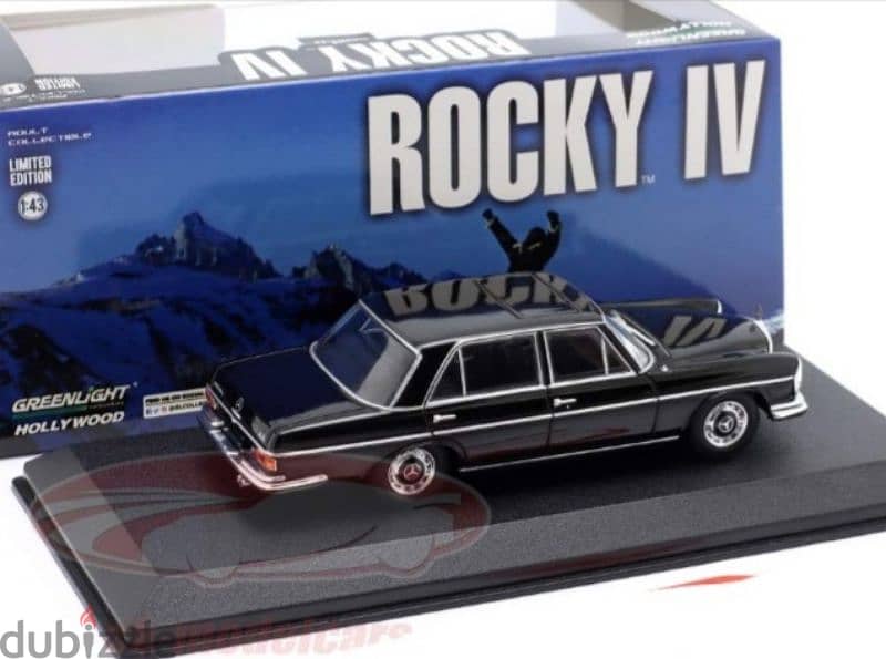 Mercedes 280SEL (Rocky IV) diecast car model 1;43. 4