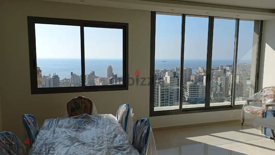 100 Sqm + Roof | Furnished Apartment For Rent In Jal El Dib | Sea View 1