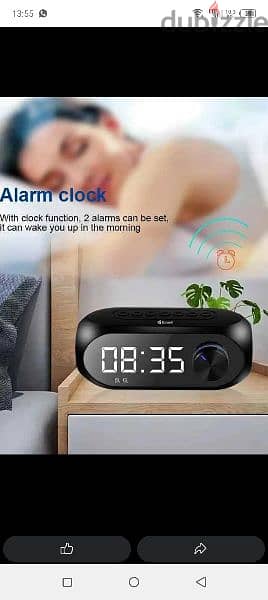 kisonli Bluetooth speaker alarm clock 2