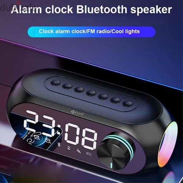 kisonli Bluetooth speaker alarm clock 3