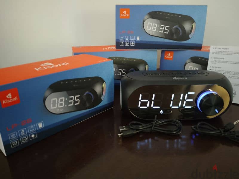 kisonli Bluetooth speaker alarm clock 8