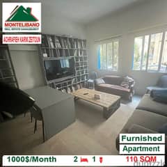 1000$/ Month!! Apartment for Rent in ACHRAFIEH KARM EL ZEITOUN 0