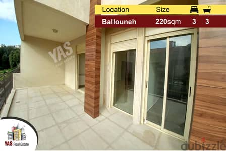 Ballouneh 220m2 | 25m2 Terrace | High-end | Super Catch | Sea view |