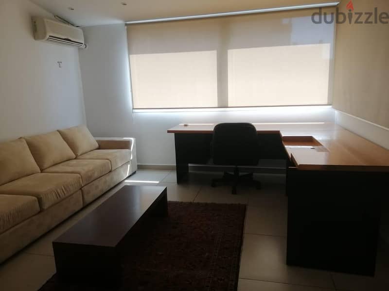 zouk mikael highway fully furnished & equipped office for rent Rf#5666 3