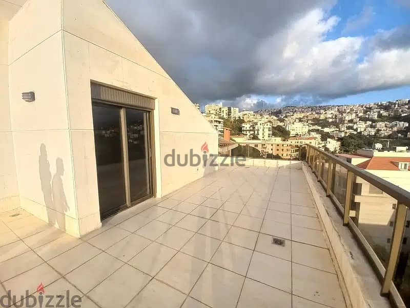 200 Sqm+Terrace | Roof in Awkar | Mountain and Sea view 3