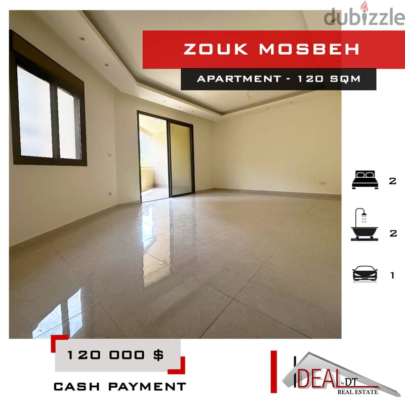 Apartment for sale in zouk mosbeh 120 SQM REF#EA15221 0