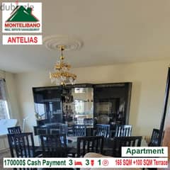 170,000$ Cash!! Apartment for Sale in ANTELIAS!!