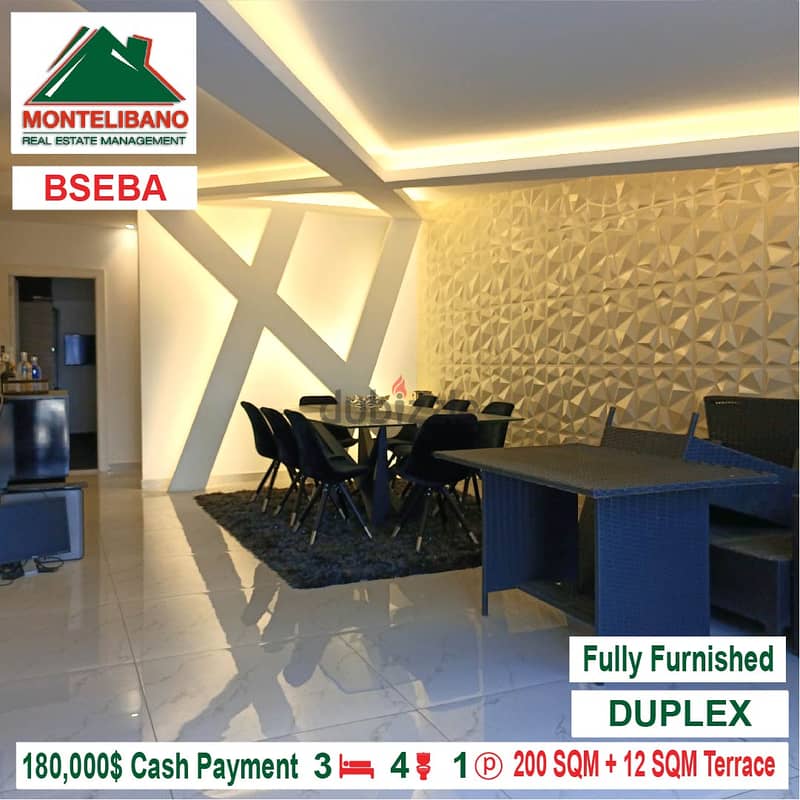 180,000$ Cash Payment!!! Duplex for sale in Bseba!!! 2