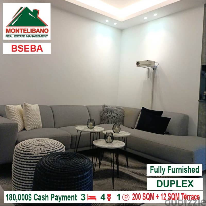 180,000$ Cash Payment!!! Duplex for sale in Bseba!!! 3