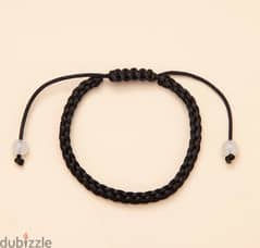 Minimalist braided bracelet Black
