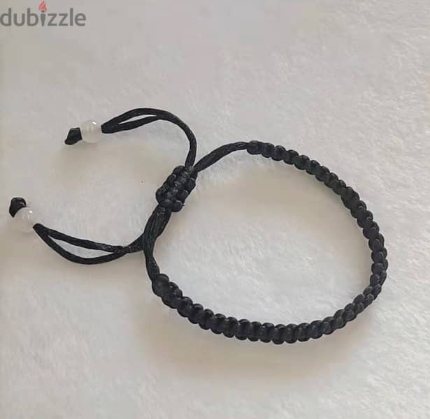 Minimalist braided bracelet Black 2