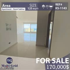 Apartment For Sale in Haret Sakher , KS-1143, شقّة للبيع في حارة صخر 0