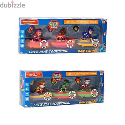 Paw Patrol Figures 3 Pcs Set