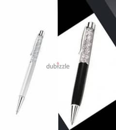 crystalline pen original swarovski no bag no box black white