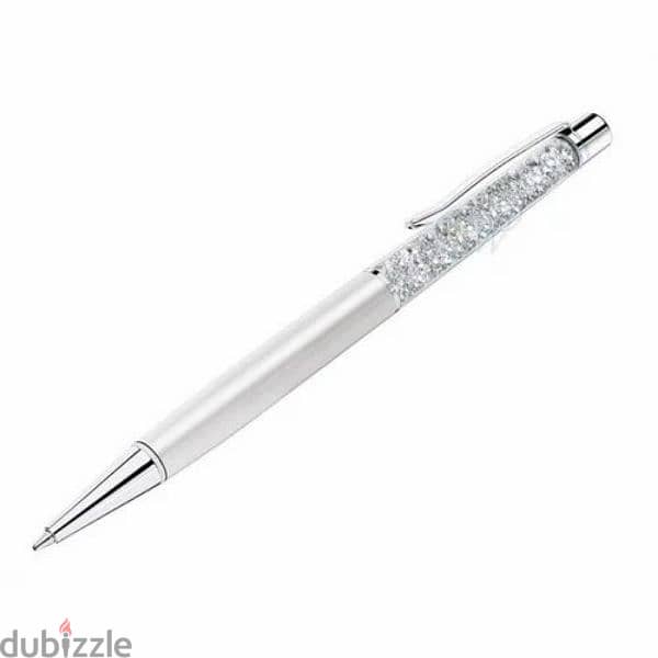 crystalline pen original swarovski no bag no box black white 8