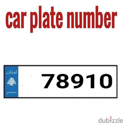 special car plate