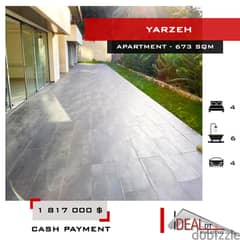 apartment for sale in baabda yarzeh 673 SQM REF#MS82037