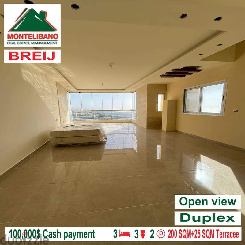 Open view duplex for sale in BREIJ!!! 2