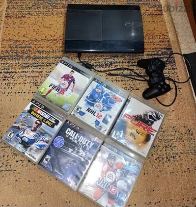 Used PS3 super slim, 500gb