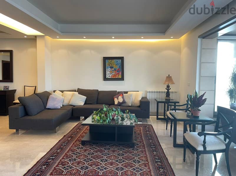 Furnished 260m2 apartment+ view for rent in Achrafieh, facing Sagesse! 2