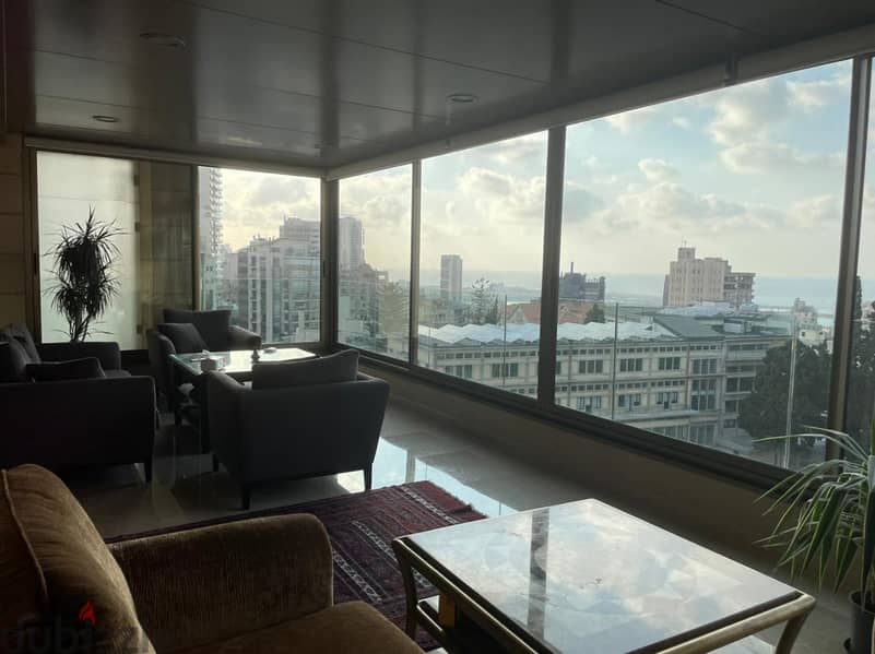 Furnished 260m2 apartment+ view for rent in Achrafieh, facing Sagesse! 3