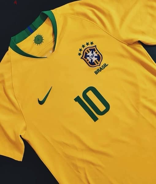 neymar jr 2018 brasil home nike jersey 1