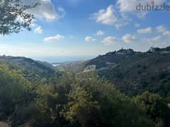 7221 m2 land+open mountain/sea view for sale in Bentael/Jbeil