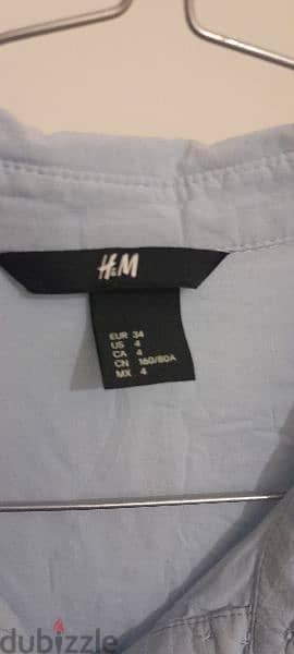 H&M Light BLue Chemise 2