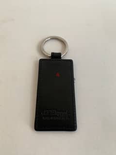 St. Dupont genuine leather black key chain Porte-cle 0