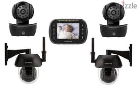 Motorola ip camera baby monitor with lcd screen 4 camera