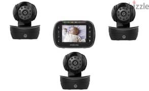 3 Motorola Ip Camera  Baby Monitor with Lcd Screen 3 Indoor