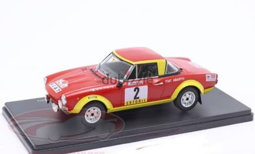 First Abarth 124 (Rally Portugal 1974) diecast car model 1:24.