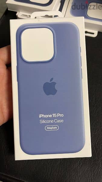 Apple - iPhone 15 Pro Silicone Case with MagSafe - Winter Blue