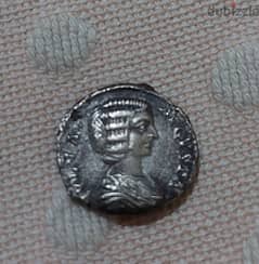 Roman silver Coin Queen Julia Domna wife Septemius Severus year 196 AD 0