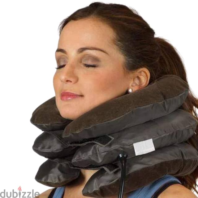 Cervical Traction Neck Pillow with Air Pump for Neck & Shoulders 5
