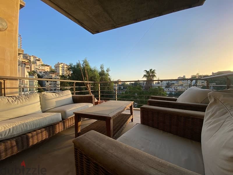 Furnished Apartment for rent Baabda Yarzeh with open view. 0