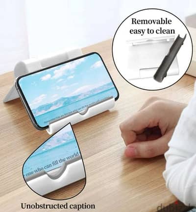 White Foldable Phone Stand