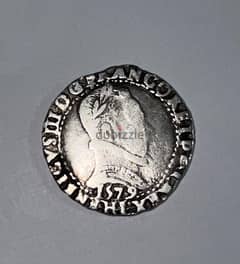 Coin , France , Henri III ,  year 1579 , material : Silver