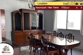 Hazmiyeh / Mar Takla 172m2 | Apartment for Sale | 0