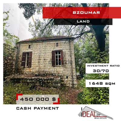 Land for sale in bzoumar 1648 SQM REF#FD8088