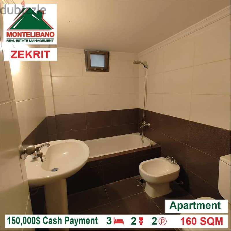 150,000$ Cash Payment!! Apartment for sale in Zekrit!!! 3