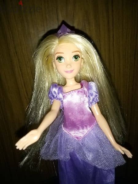Princess RAPUNZEL Disney TANGLED Hasbro Great doll +dress +Crown=16$ 3