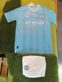 Manchester City Home Football Shirt & Short 2023-24 0