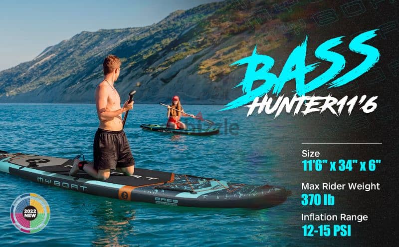 MYBOAT BASS HUNTER PRO Inflatable sup and kayak 6