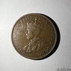one penny year 1927 Australia coin