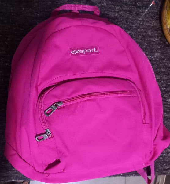 eXsport pink school bag 0