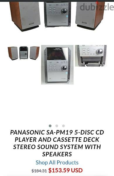 PANASONIC SA-PM19 STEREO SOUND SYSTEM 6