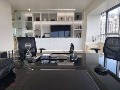 Luxurious furnished office for rent in Rive Gauche Tower Achrafieh