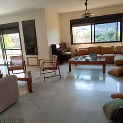 Semi furnished 210m2 apartment+open sea view for rent in Beit El Chaar 0