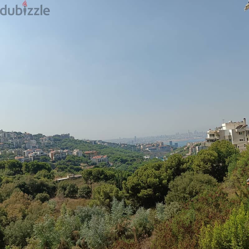 Semi furnished 210m2 apartment+open sea view for rent in Beit El Chaar 1